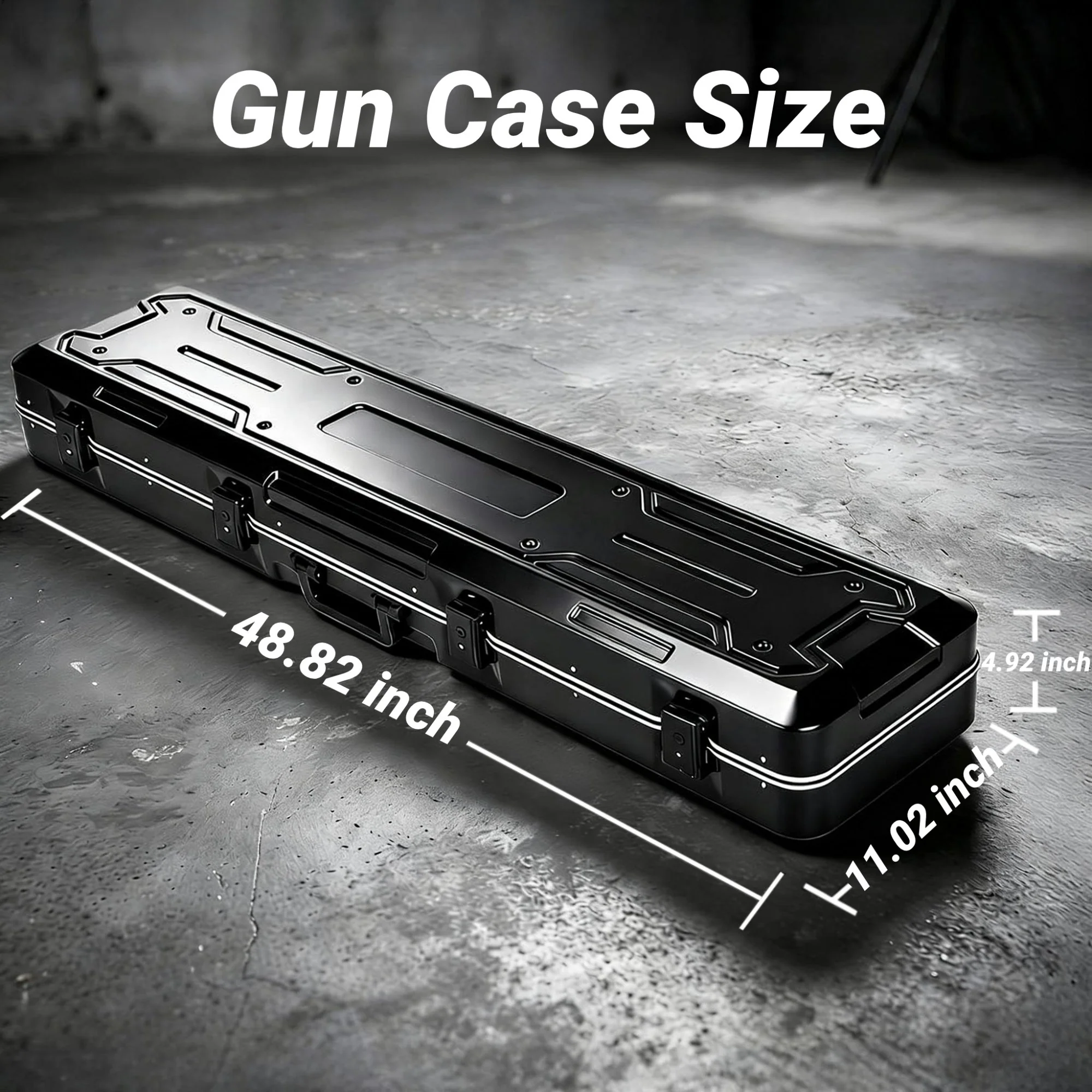 1228 Rifle Case, Long Gun Hard Shell Storage Vault - Image 6