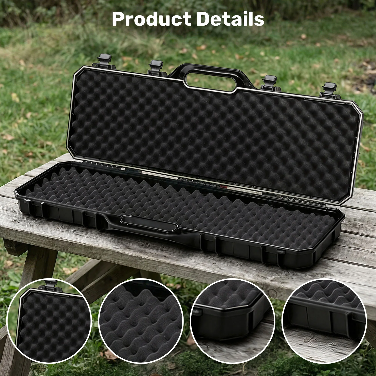 9930 Rifle Case, Long Gun Hard Shell Storage with Lock - Image 4
