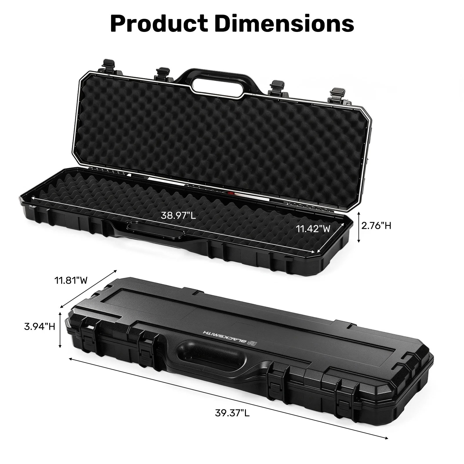 9930 Rifle Case, Long Gun Hard Shell Storage with Lock - Image 7