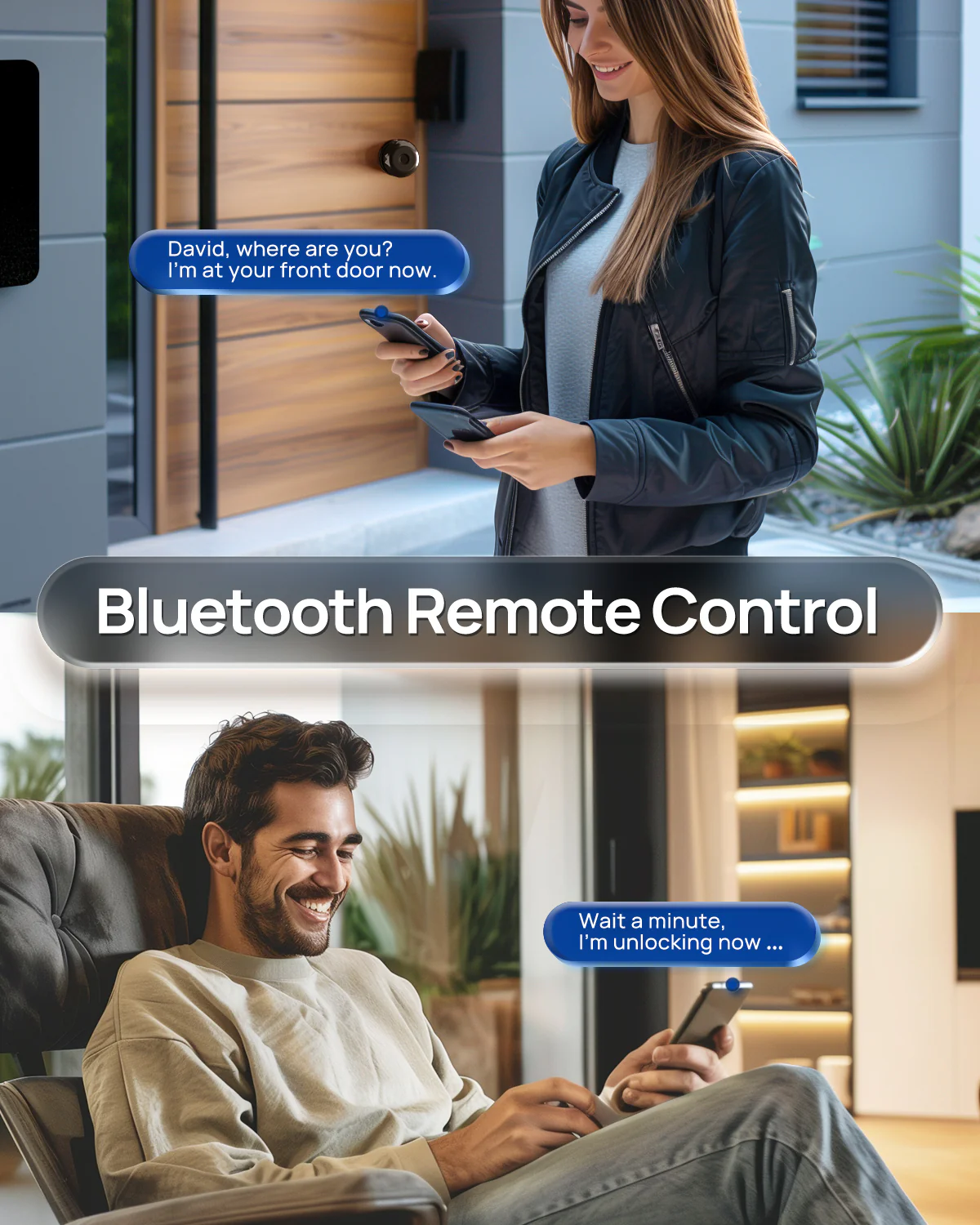 DL0201 Fingerprint Door Knob, Smart APP Control Lock Deadbolt - Image 4