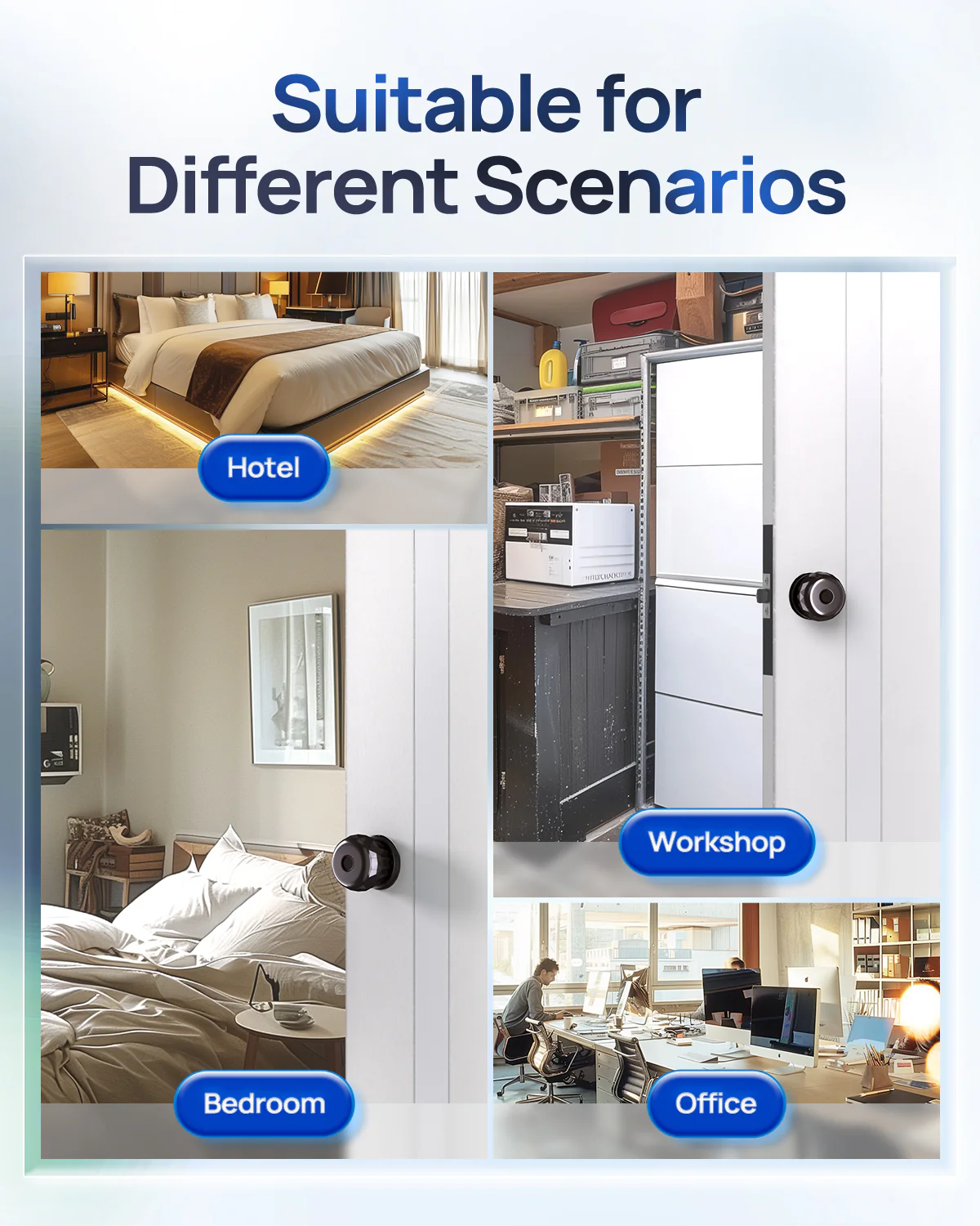DL0201 Fingerprint Door Knob, Smart APP Control Lock Deadbolt - Image 6