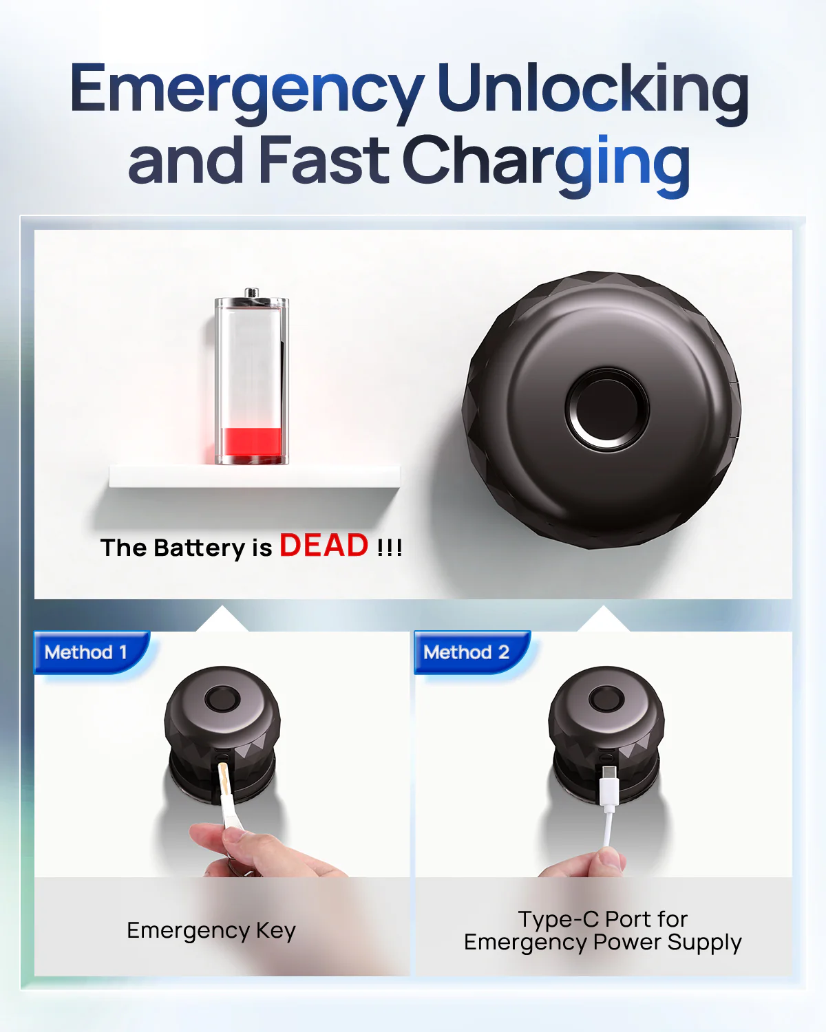 DL0201 Fingerprint Door Knob, Smart APP Control Lock Deadbolt - Image 7