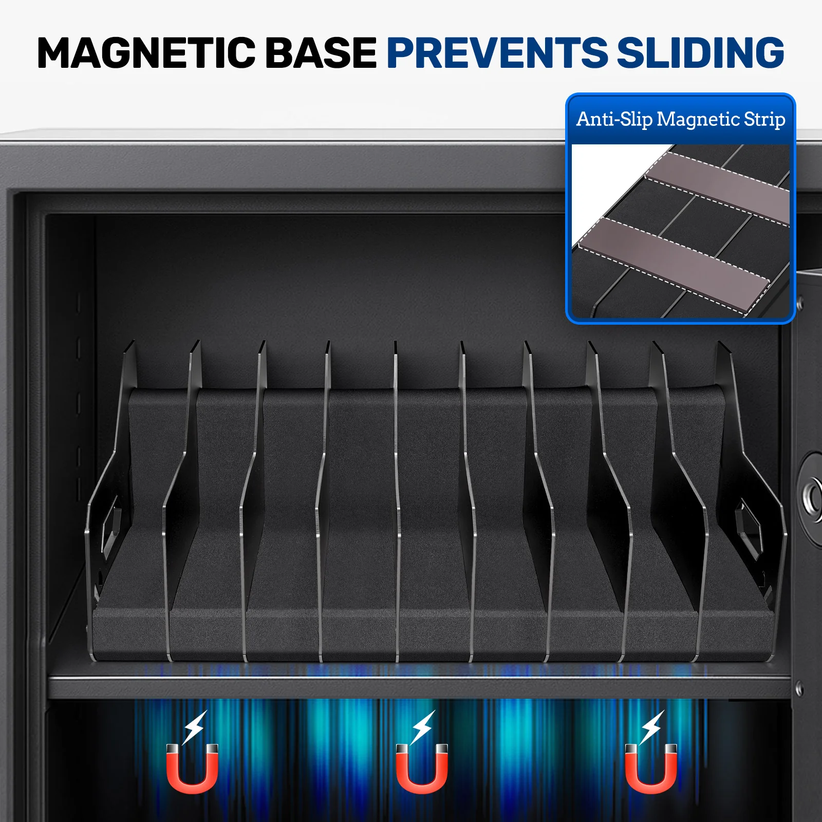 GM Series Pistol Rack, Large Soft Foam Handgun Organizer - Image 7