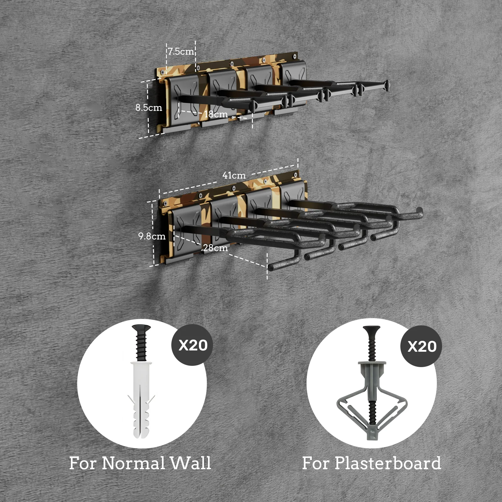 GR Series Rifle Racks, Wall-mounted Long Gun Camouflage - Image 10