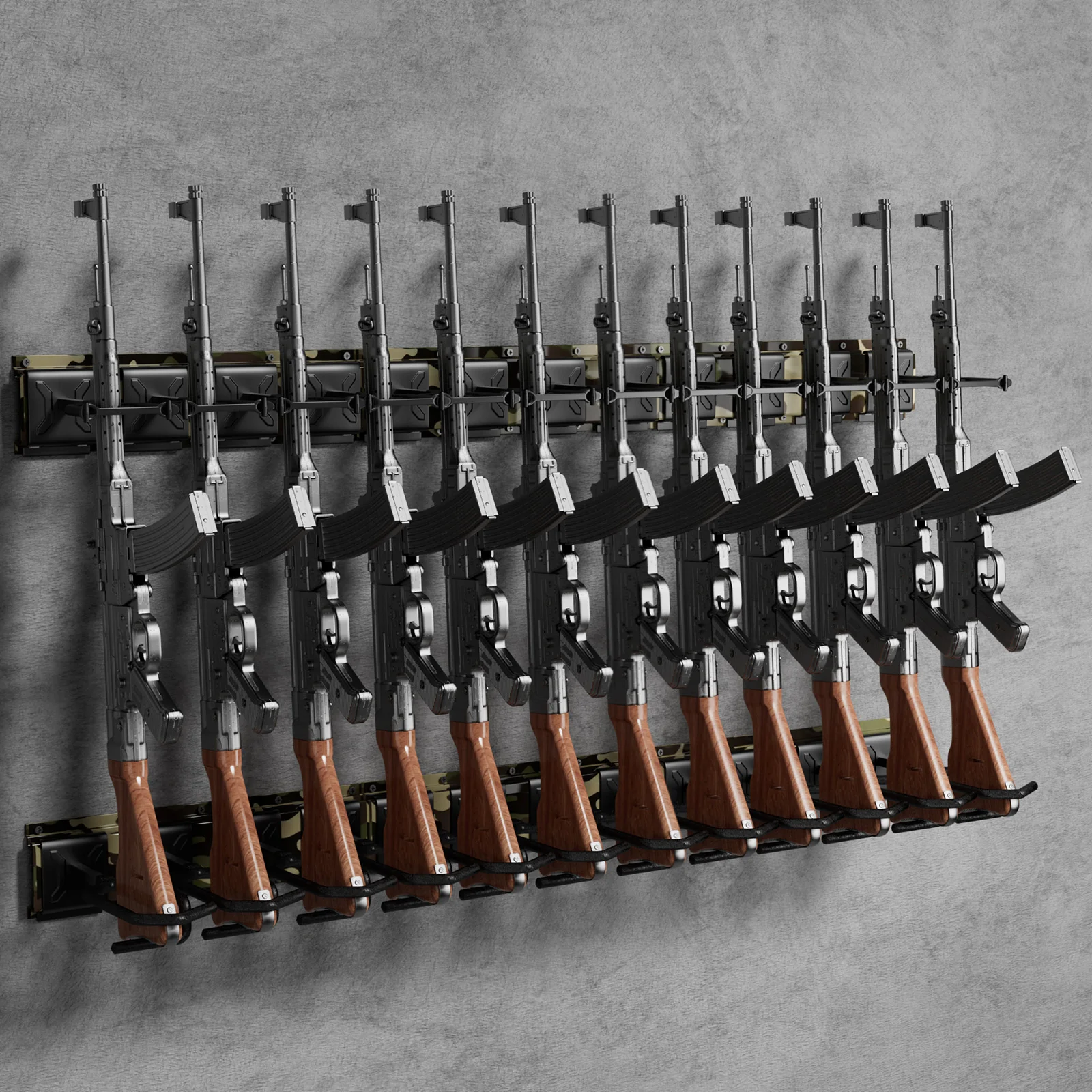 GR Series Rifle Racks, Wall-mounted Long Gun Camouflage - Image 19