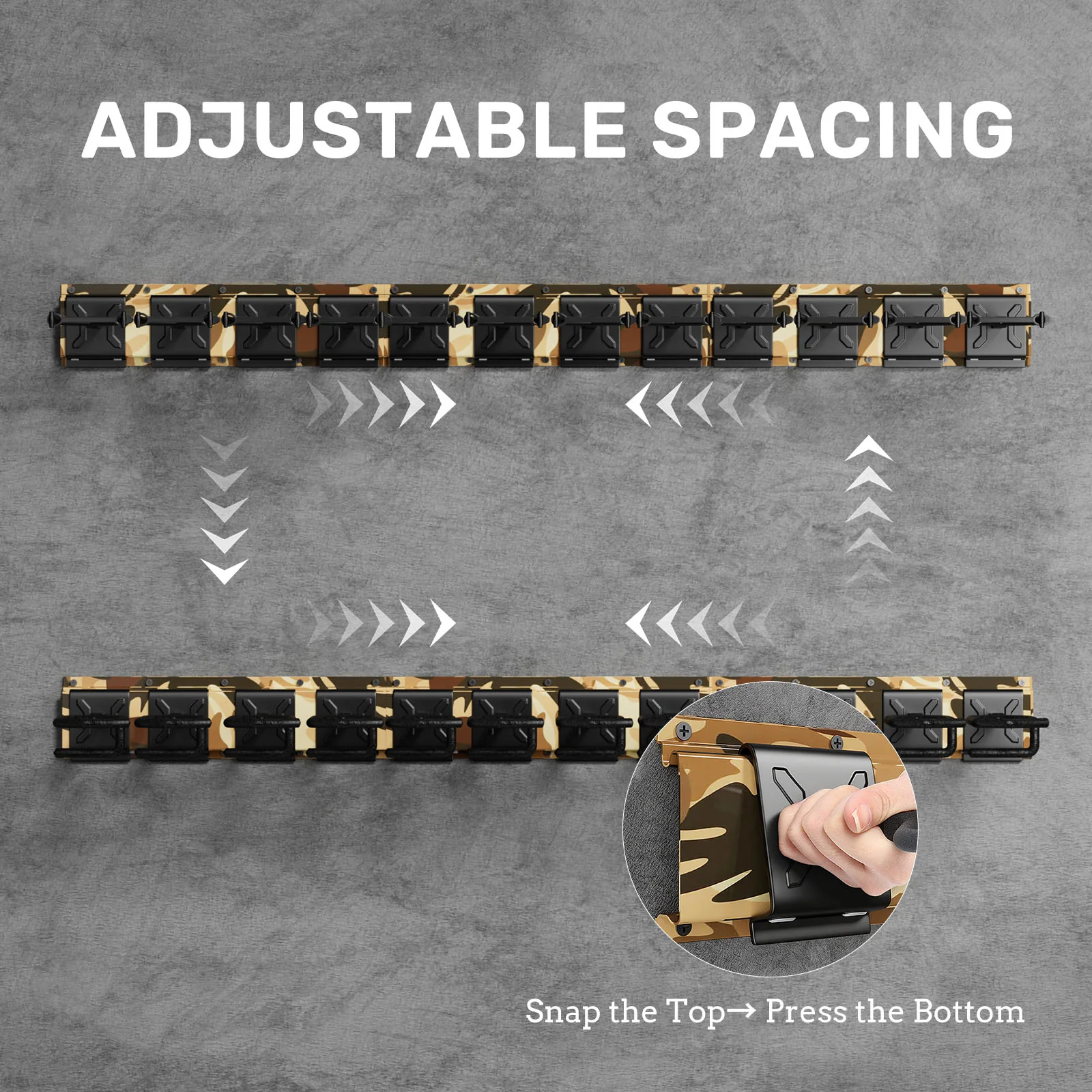 GR Series Rifle Racks, Wall-mounted Long Gun Camouflage - Image 6