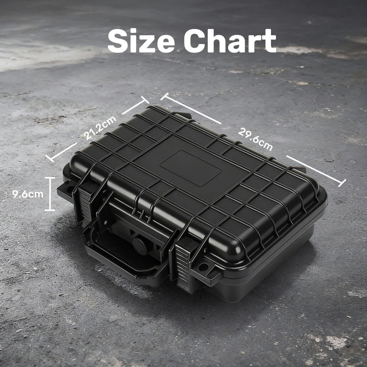 MJ-6077 Pistol Safe, DIY Pre-cut Foam Travel Hard Case - Image 6