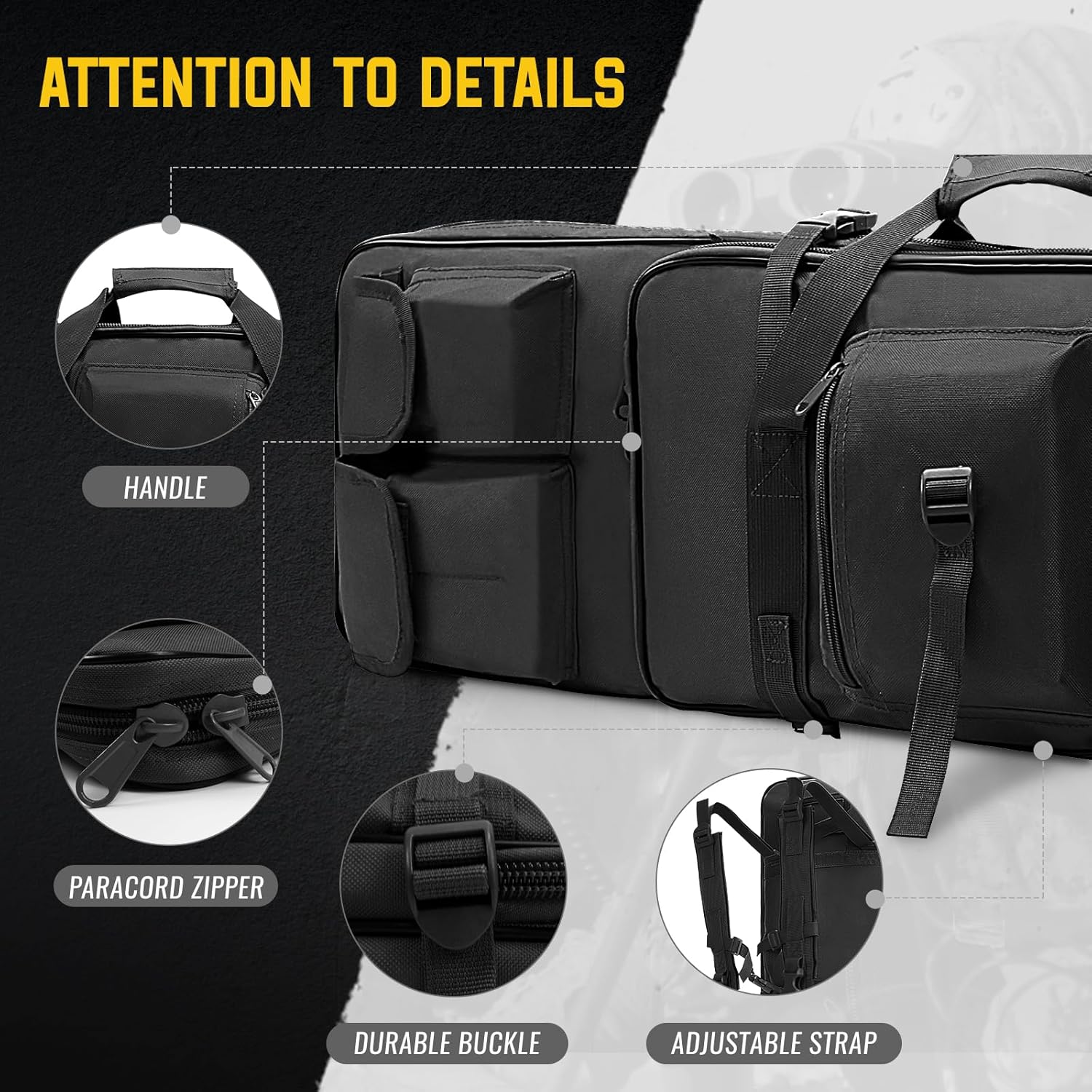 PB251 Rifle Bag, Water Resistant Expandable Storage - Image 4