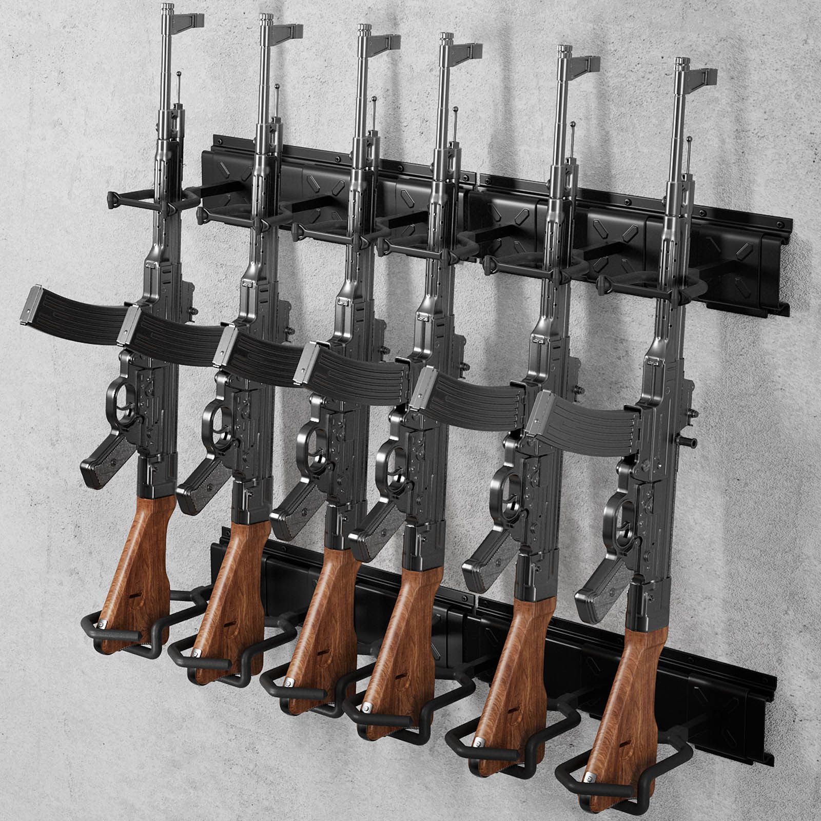 Rifle Racks Wall Mounted, Long Gun 220 Lbs Load Adjustable - Image 10