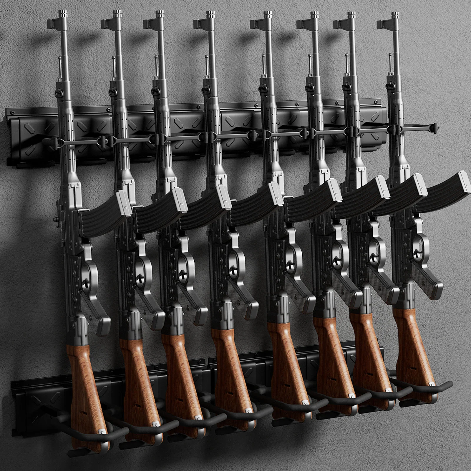 Rifle Racks Wall Mounted, Long Gun 220 Lbs Load Adjustable - Image 11