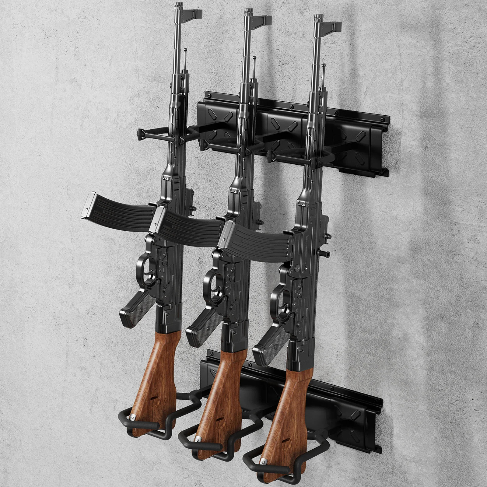 Rifle Racks Wall Mounted, Long Gun 220 Lbs Load Adjustable - Image 15