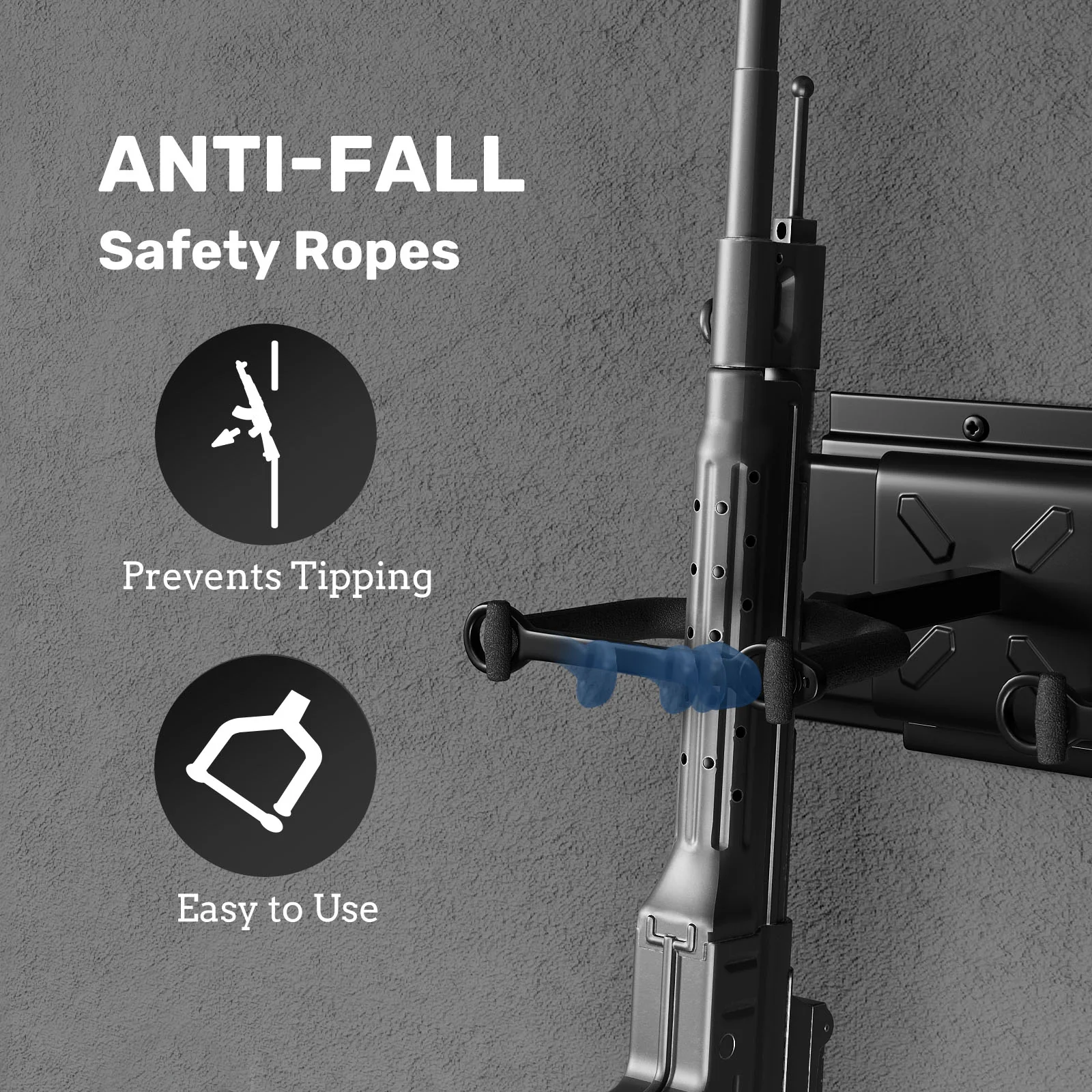 Rifle Racks Wall Mounted, Long Gun 220 Lbs Load Adjustable - Image 6