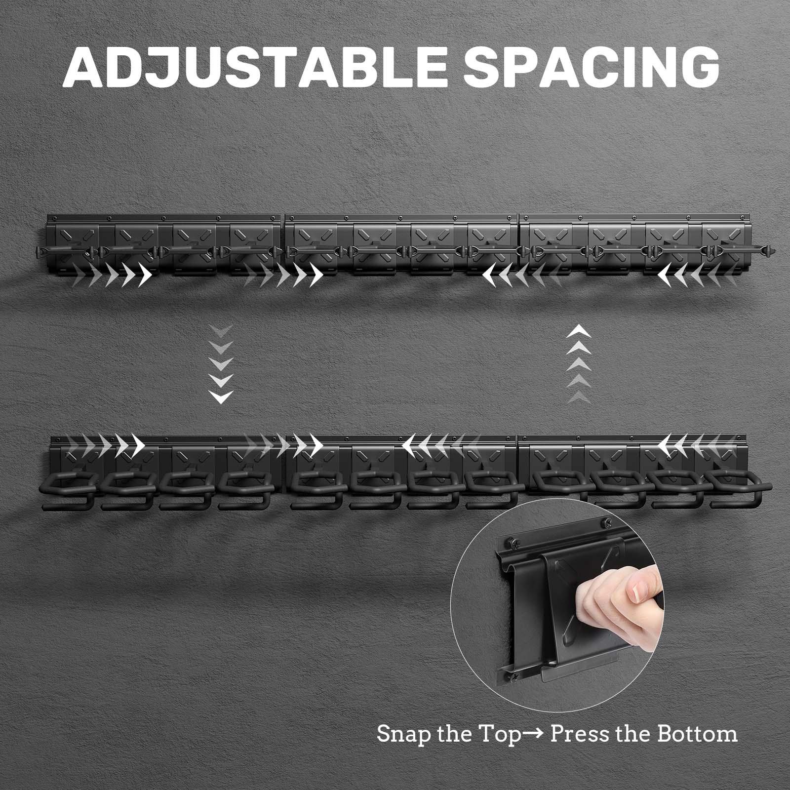 Rifle Racks Wall Mounted, Long Gun 220 Lbs Load Adjustable - Image 7