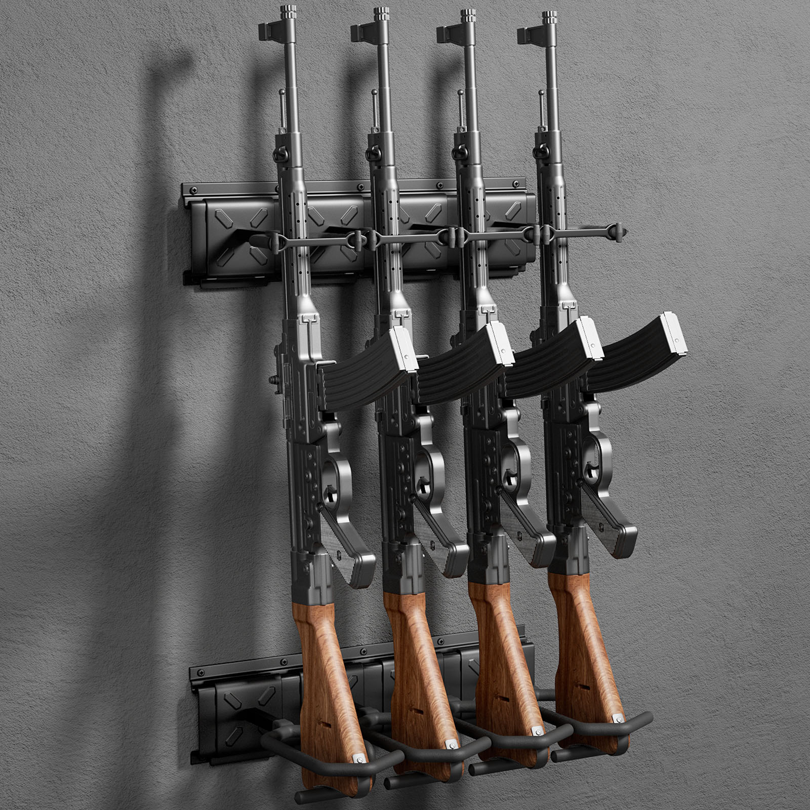 Rifle Racks Wall Mounted, Long Gun 220 Lbs Load Adjustable - Image 8