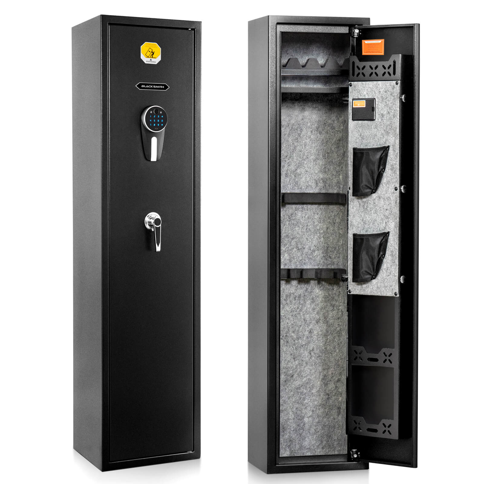 SE0104 Rifle Safe, 5 Long Gun Cabinet with Digital Panel - Image 13