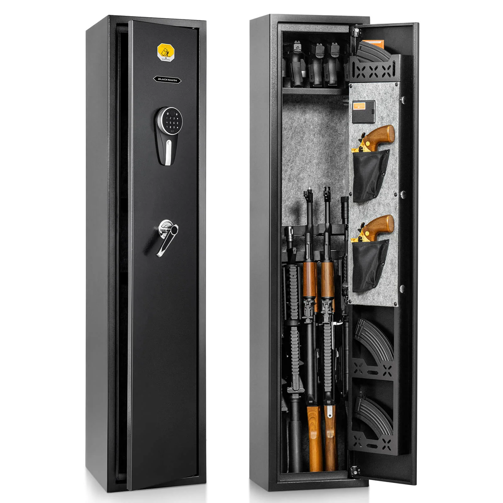 SE0104 Rifle Safe, 5 Long Gun Cabinet with Digital Panel - Image 14