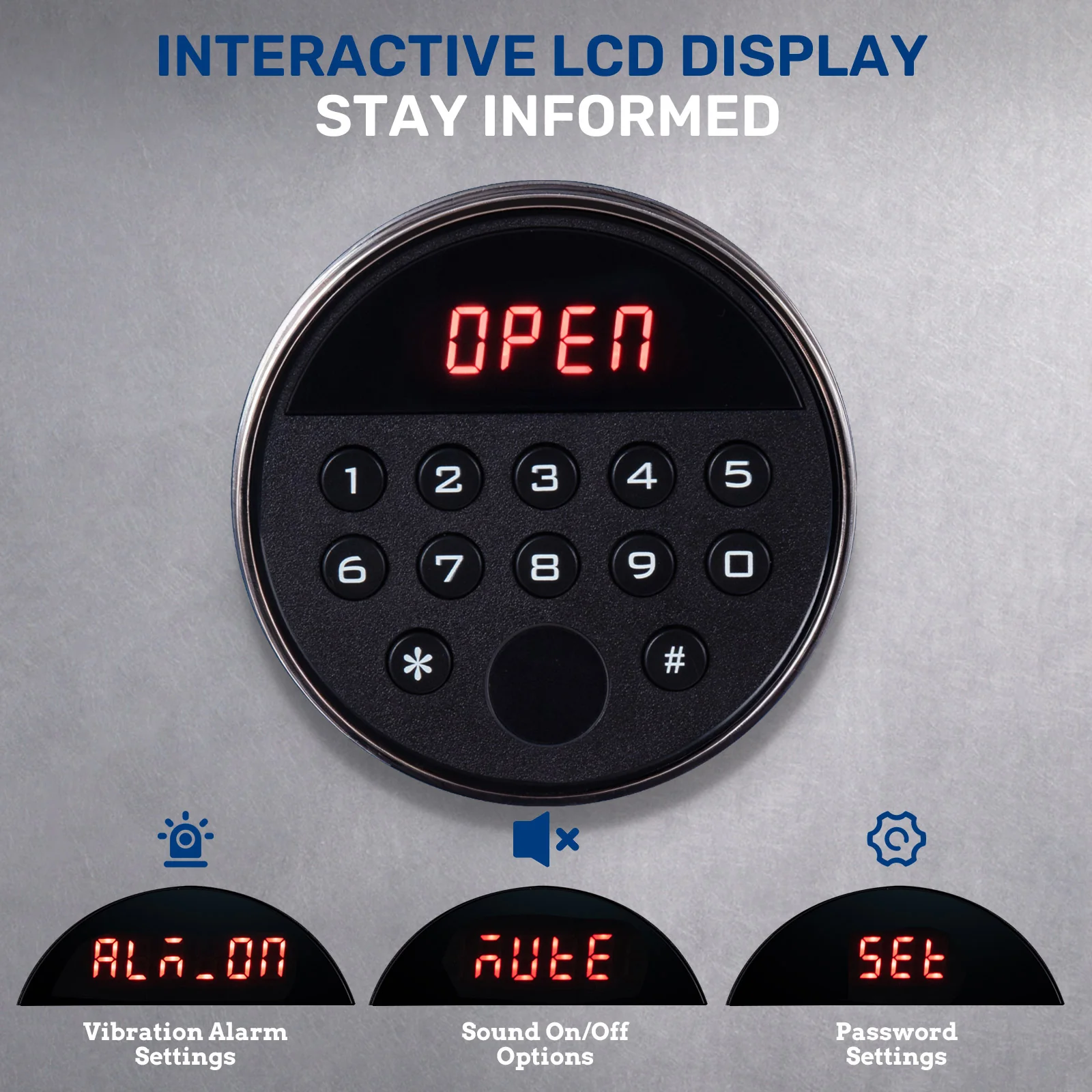 SE0105 Rifle Safe, 6 Long Gun Cabinet Keypad Separate Drawer - Image 5