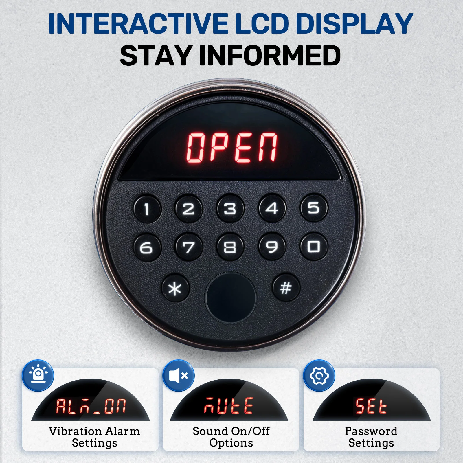 SE0107 Rifle Safe, 6 Long Gun Cabinet Keypad Separate Lockbox - Image 4
