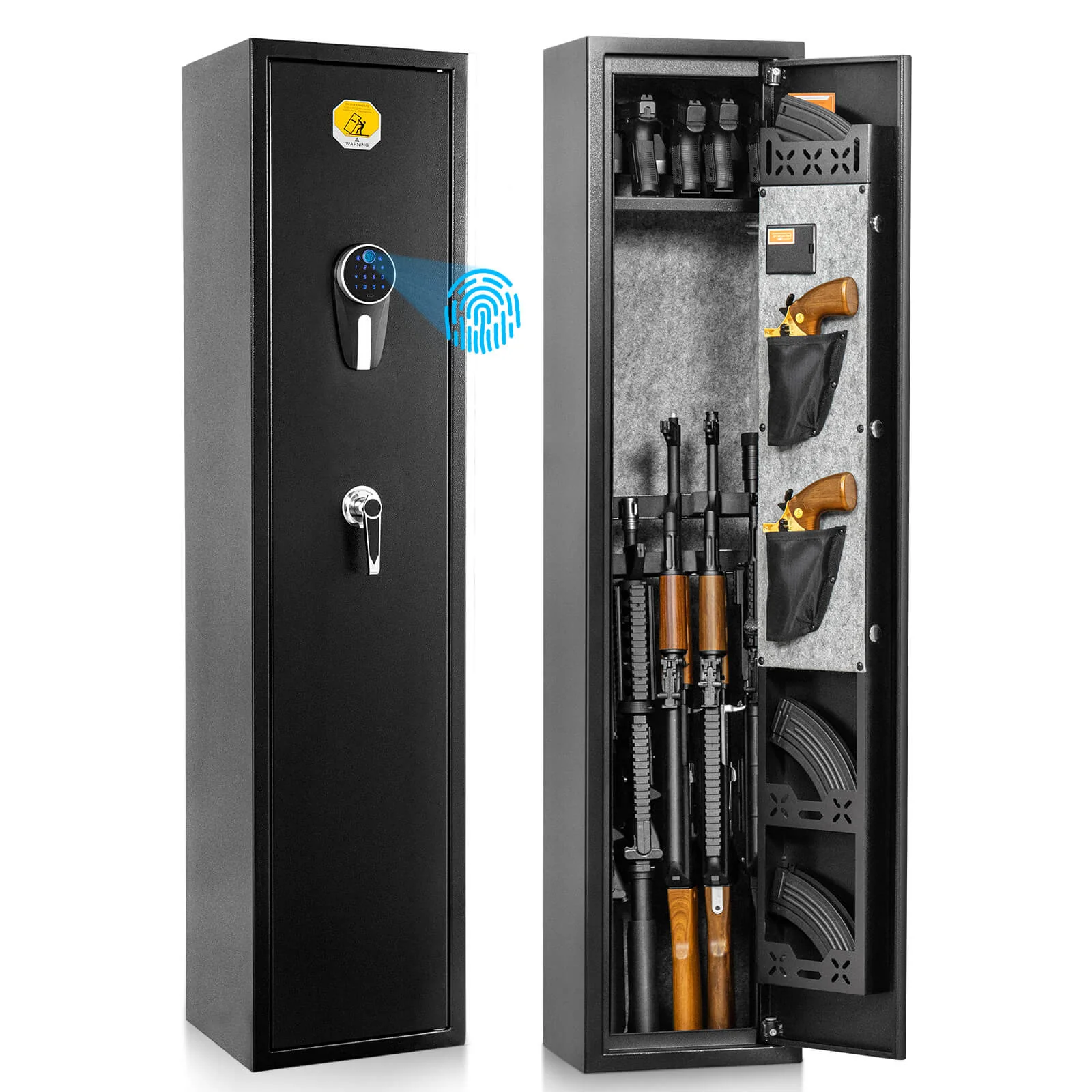 SF0104 Rifle Safe, 5 Long Gun Cabinet with Fingerprints - Image 14