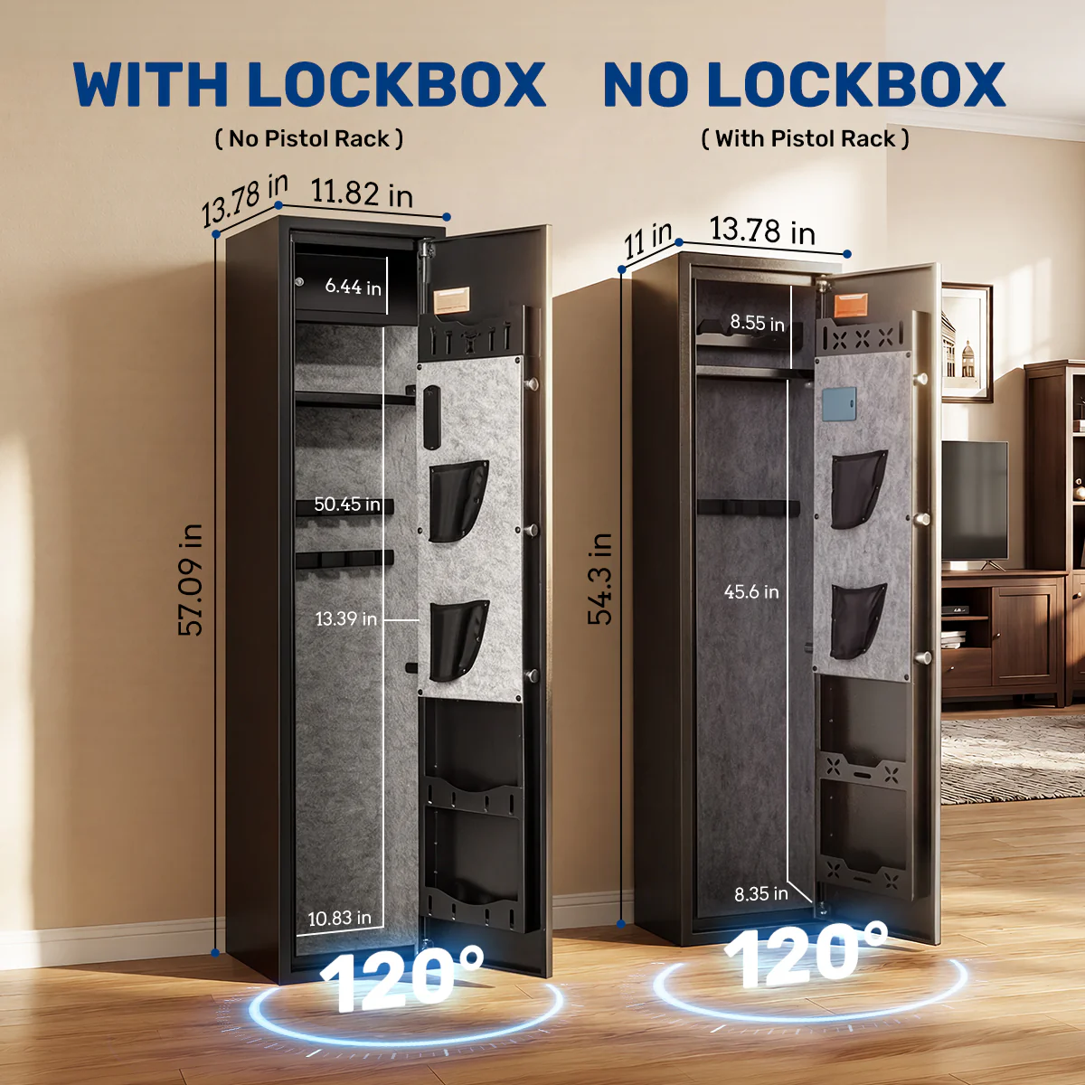 SF0106 Rifle Safe, 6 Long Gun Cabinet with Fingerprints - Image 13