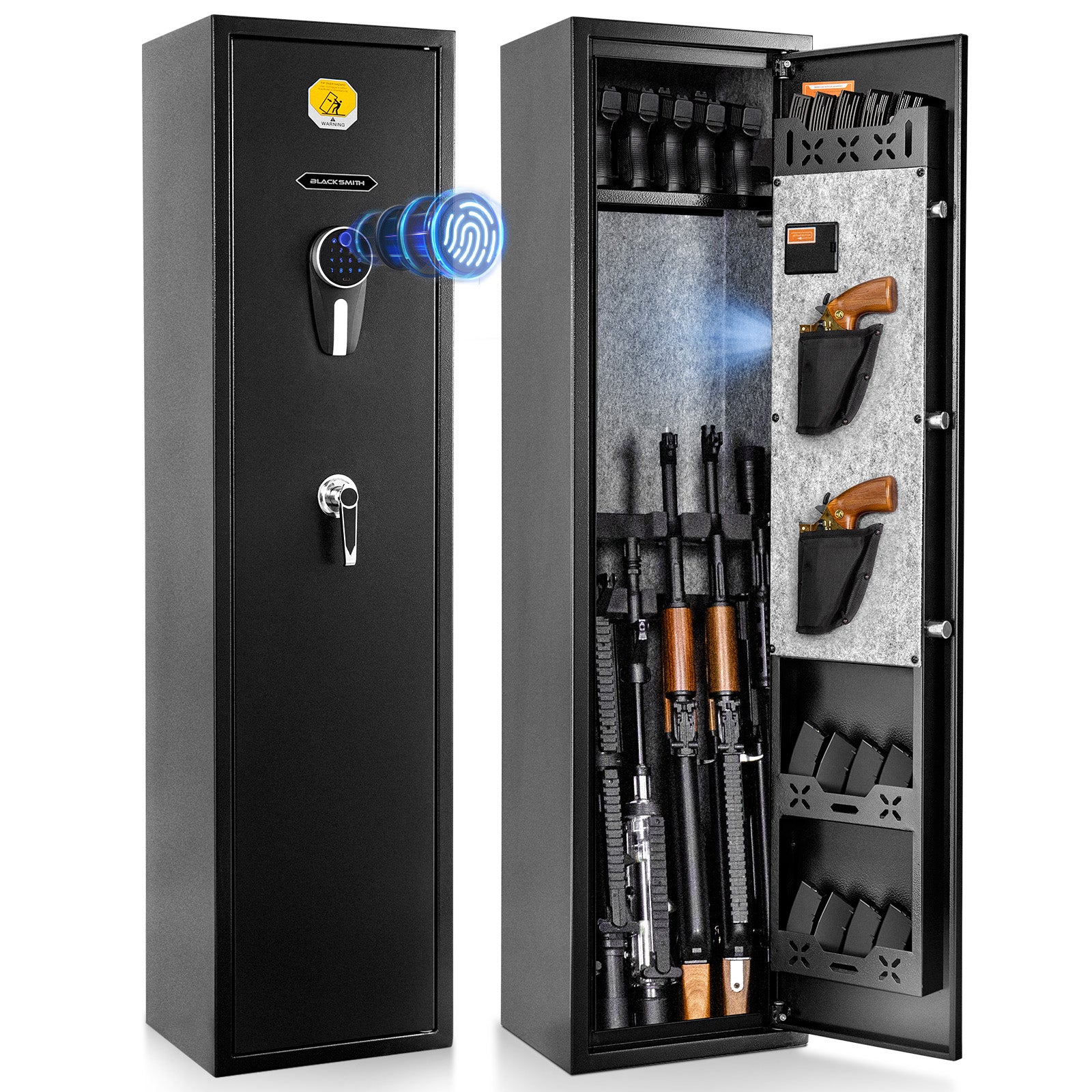 SF0106 Rifle Safe, 6 Long Gun Cabinet with Fingerprints - Image 14