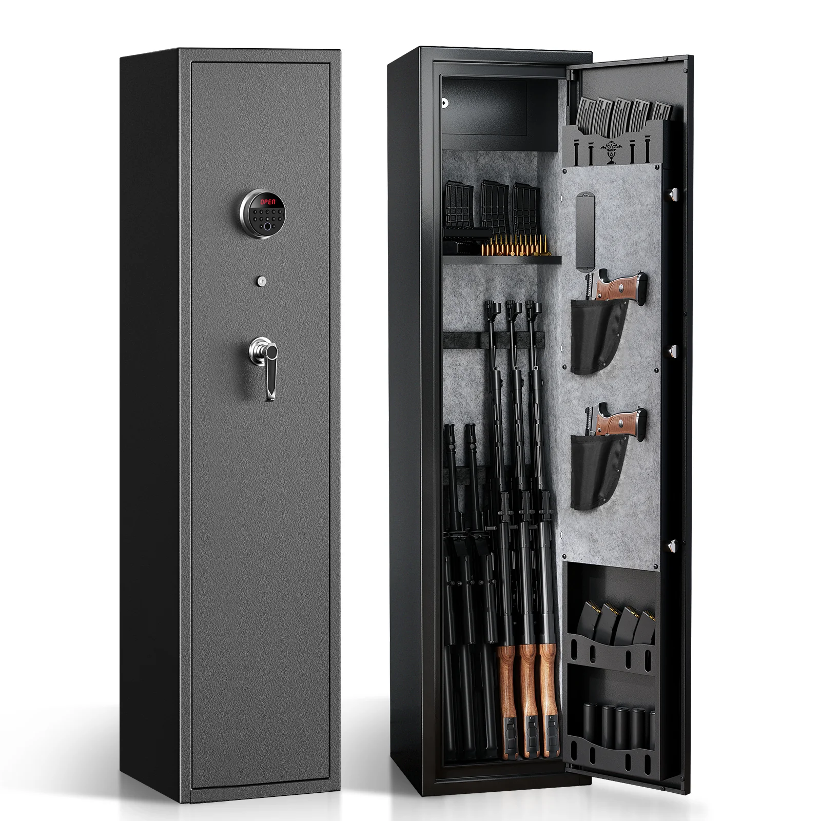 SF0106 Rifle Safe, 6 Long Gun Cabinet with Fingerprints - Image 15