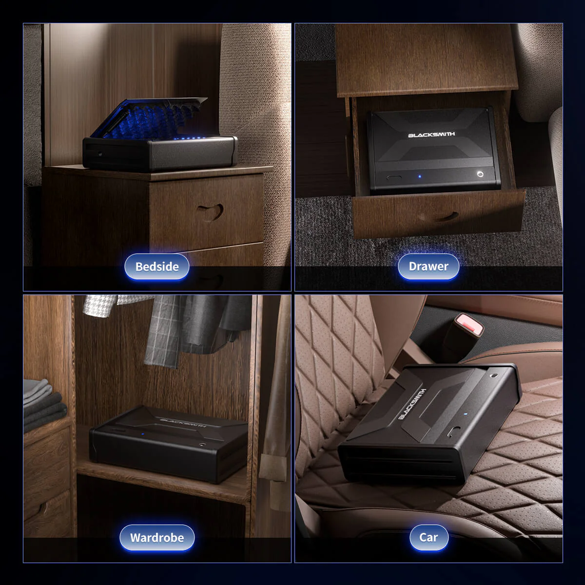 SF0201 Series Pistols Safe, Biometric Gun Box Quick Access - Image 9
