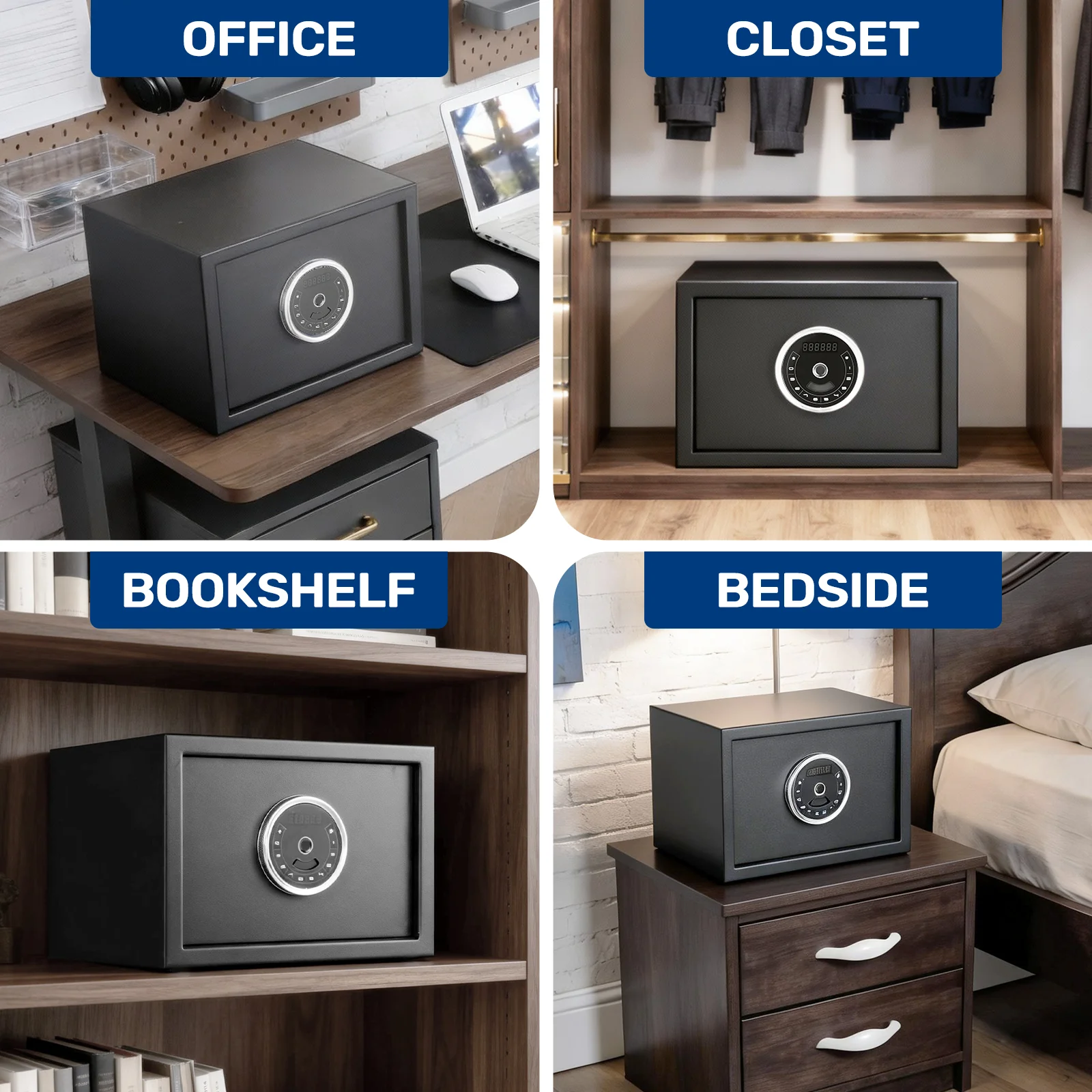 SF0502 Home Safe, Auto-Open 1.0 Cu Ft Biometric Lockbox - Image 8