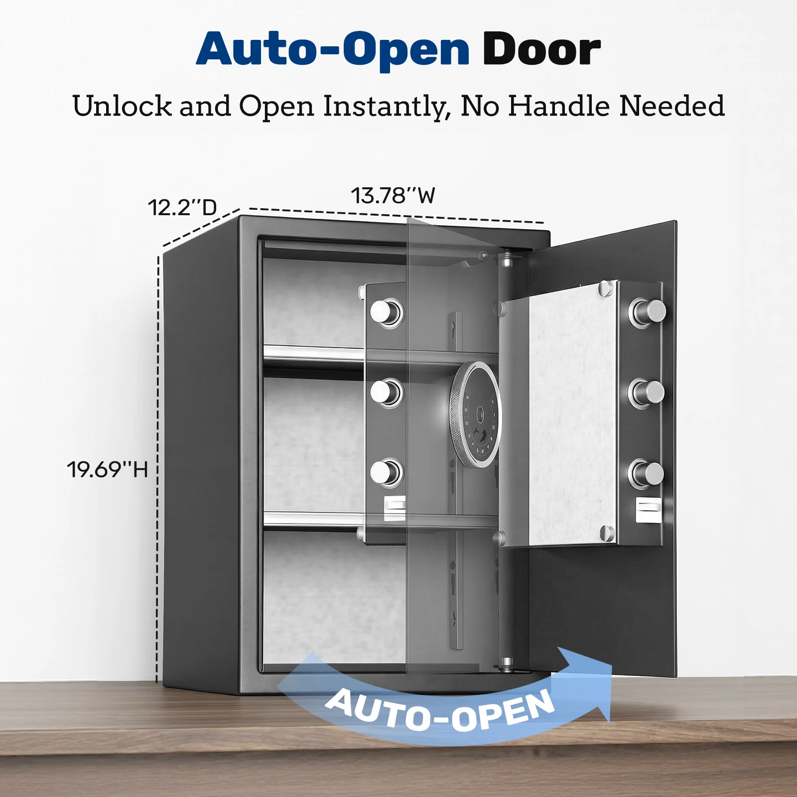 SF0505 Home Safe, Auto-Open 2.0 Cu Ft Fingerprint Quick Access - Image 9