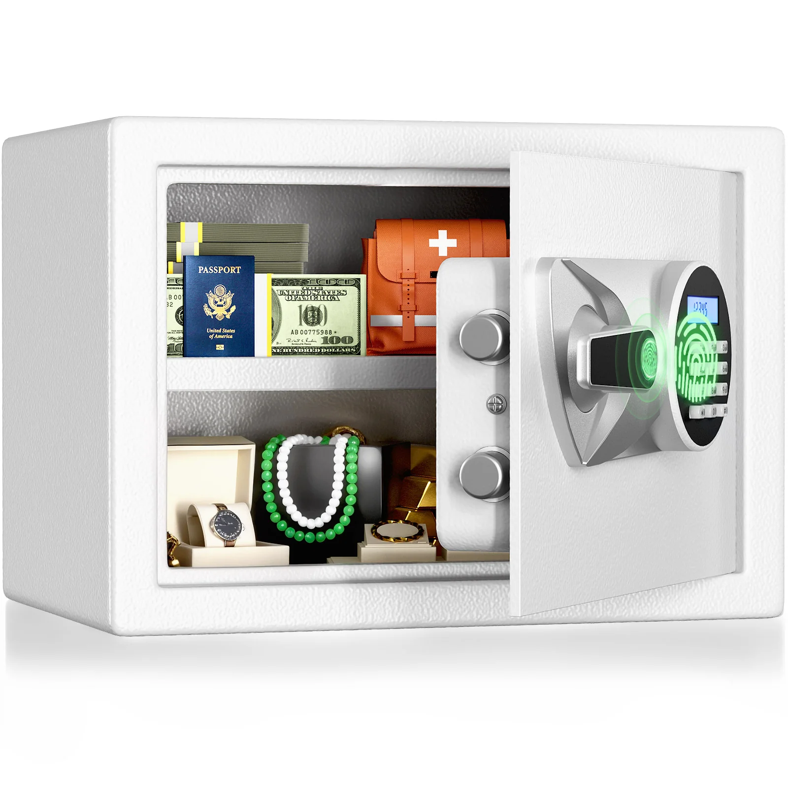 SF0602 Home Safe, 1.0 Cu Ft Fingerprint Alloy Steel Lock - Image 13
