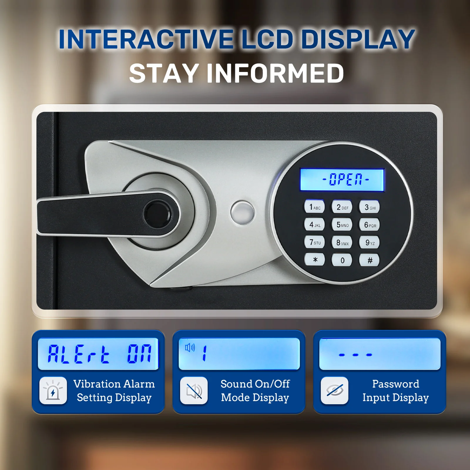 SF0603 Home Safe, 1.5 Cu Ft Fingerprint Digital Quick Access - Image 5