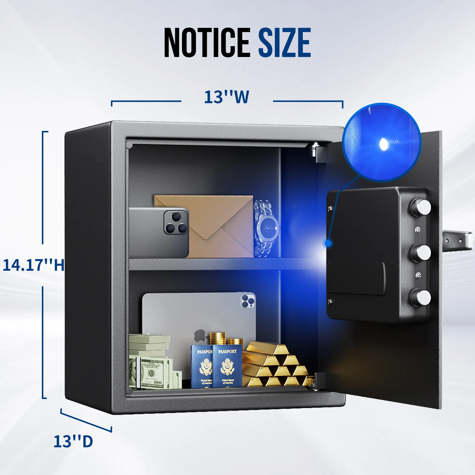SF0603 Home Safe, 1.5 Cu Ft Fingerprint Digital Quick Access - Image 9