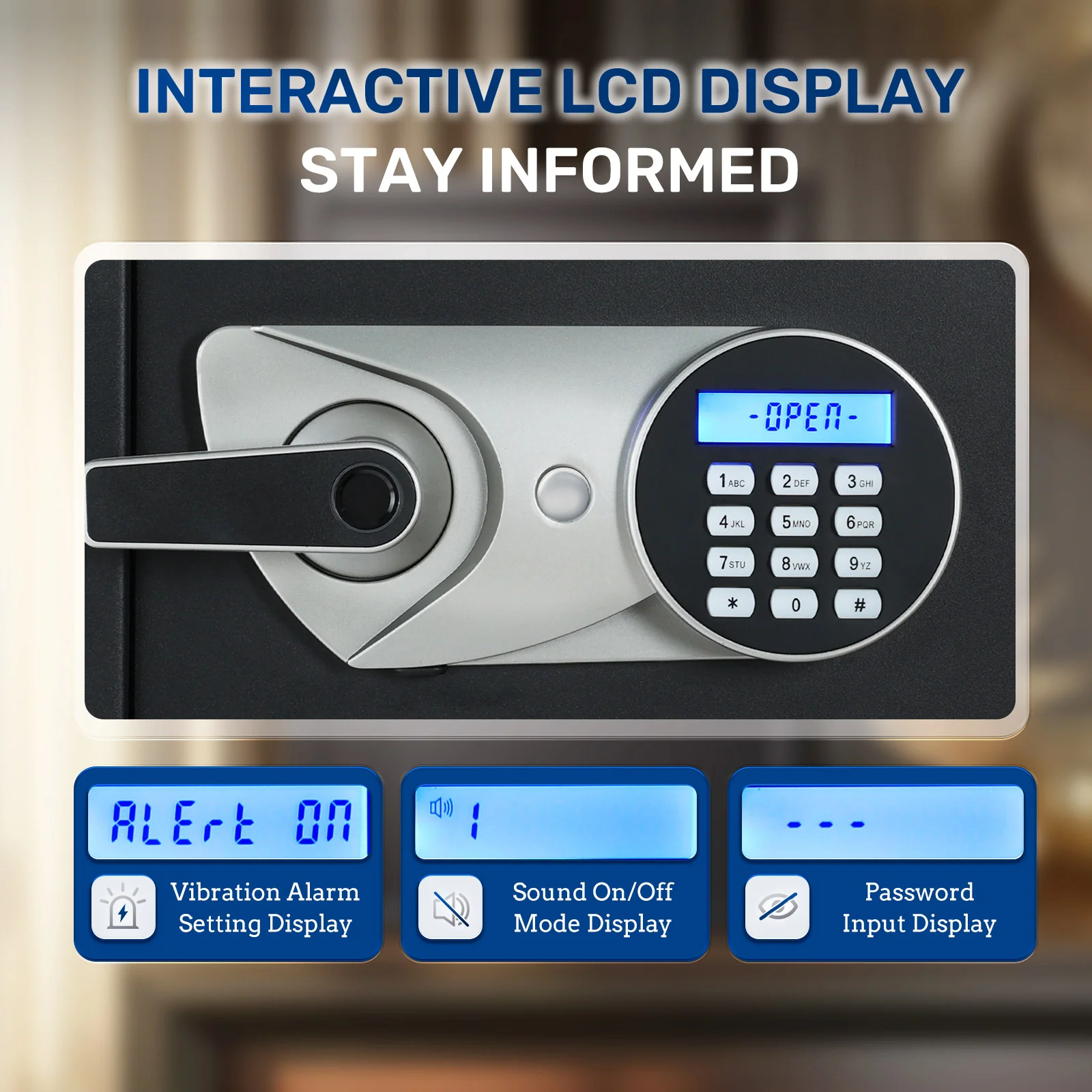 SF0605 Home Safe, 2.0 Cu Ft Fingerprint Keypad Unlock - Image 5
