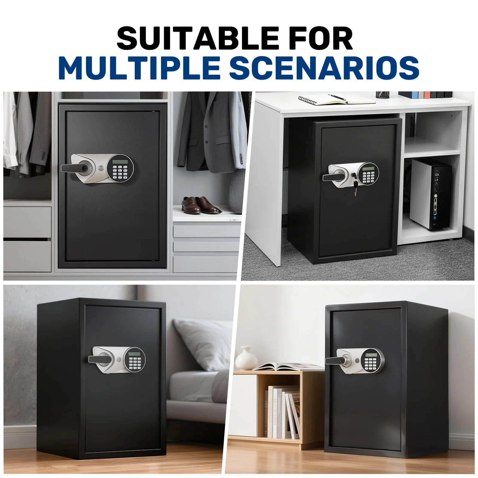SF0606 Home Safe, 2.2 Cu Ft Fingerprint Digital Lock Box - Image 8