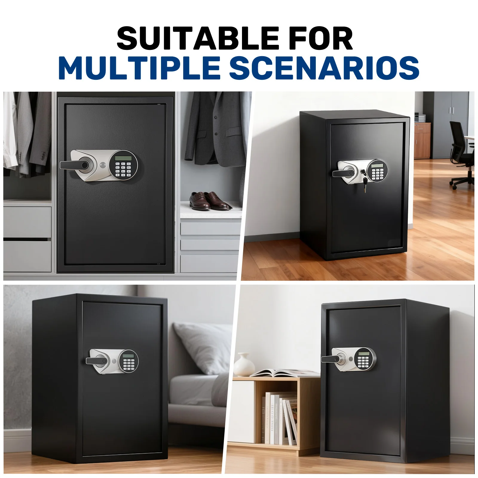 SF0609 Home Safe, 2.7 Cu Ft Fingerprint Security Lock Box - Image 8