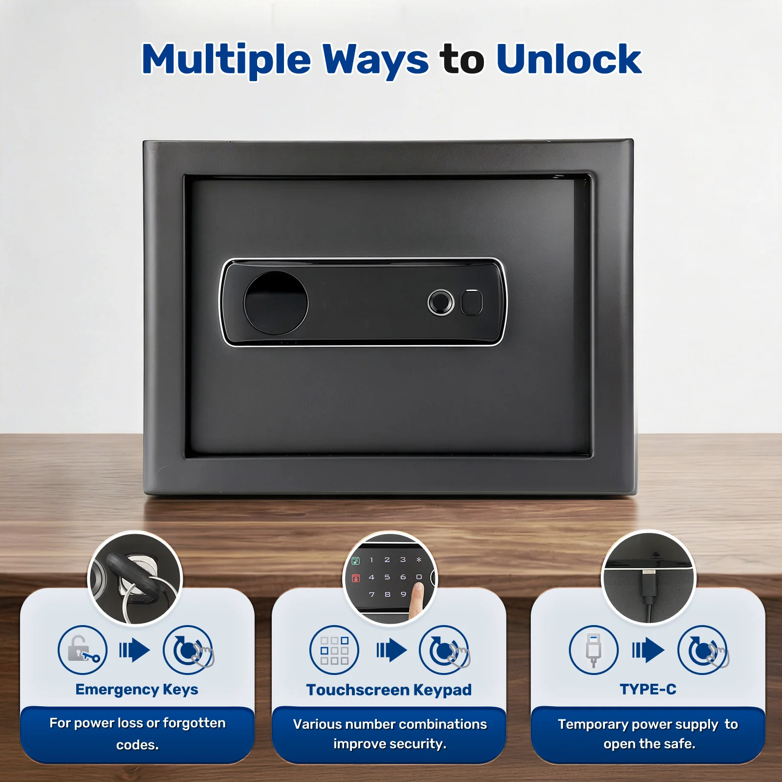SF0702 Home Safe, 1.0 Cu Ft Hidden Knob Fingerprint Access - Image 6