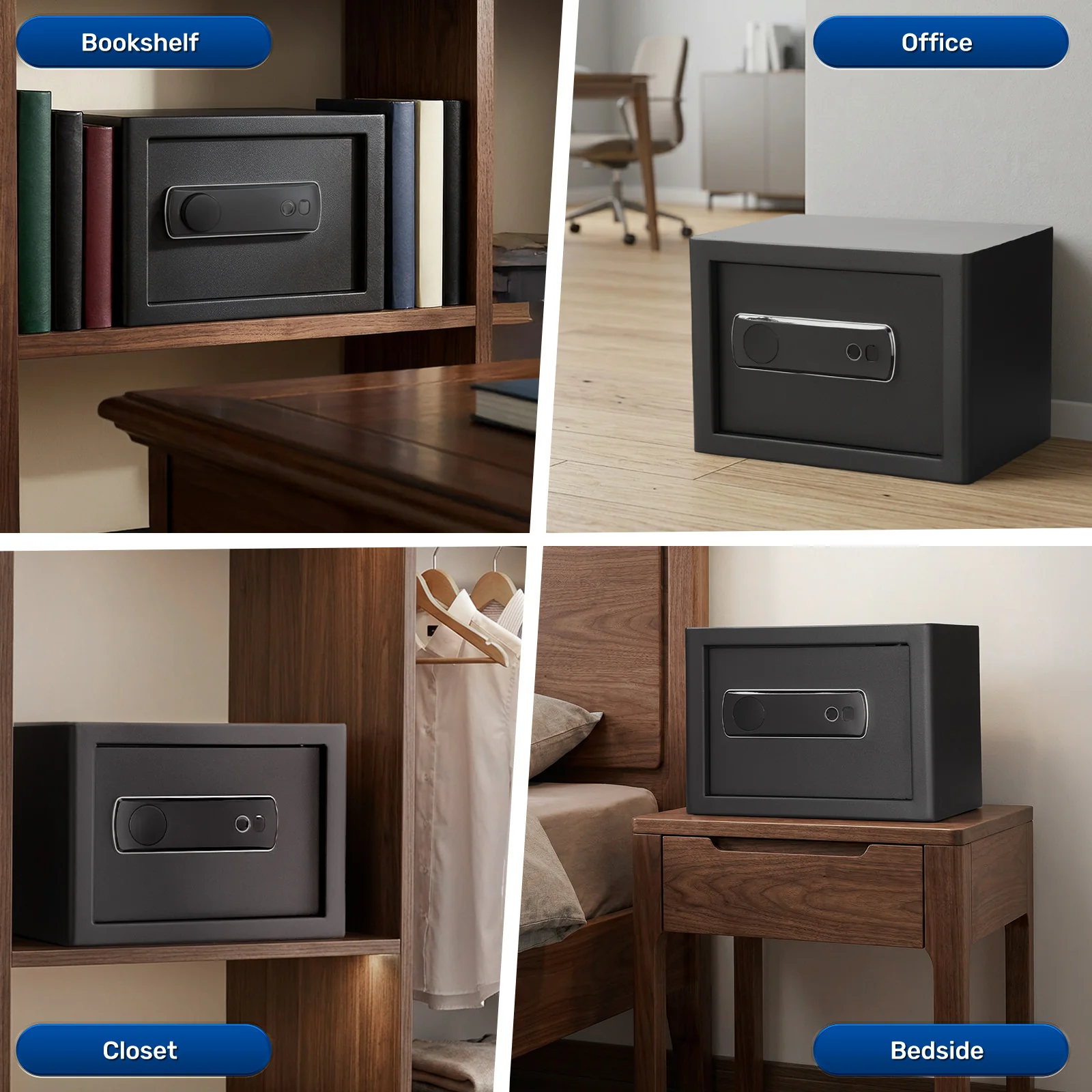 SF0702 Home Safe, 1.0 Cu Ft Hidden Knob Fingerprint Access - Image 7